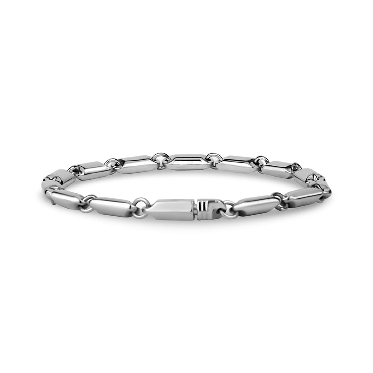 Solid Link Armband - Heren Stalen Armbanden - De Staalwinkel