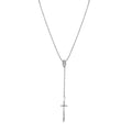 Modern Rosary Sword Necklace - Unisex Necklaces - The Steel Shop