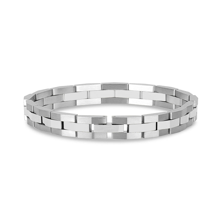 8mm Accent Link Armband - Heren Stalen Armbanden - The Steel Shop