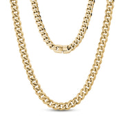 8mm Cubaanse Schakelketting - Mannen Ketting - De Staalshop