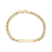 Dames 5 mm gouden Cubaanse Link graveerbare ID Armband