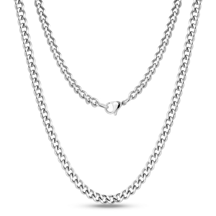 5mm Cubaanse Schakelketting - Unisex Kettingen - De Staalwinkel