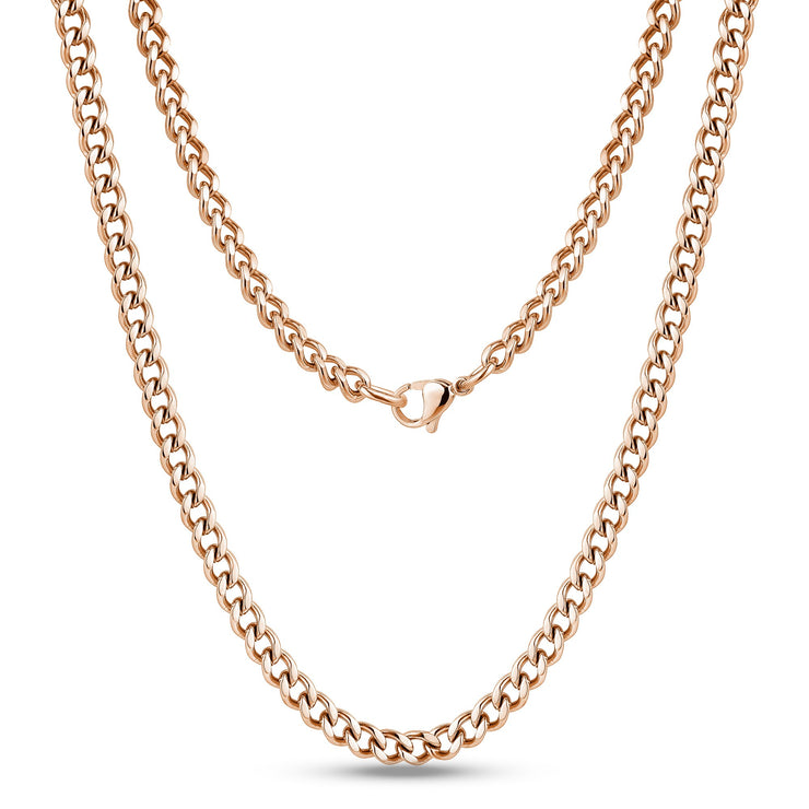 5mm Cubaanse Schakelketting - Unisex Kettingen - De Staalwinkel