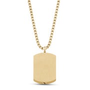 Mannen hanger - Goud graveerbare Dog Tag Urn hanger