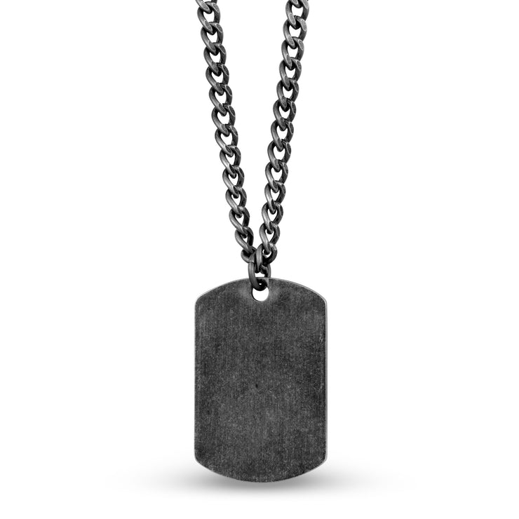 Mannen hanger - graveerbaar roestvrij staal Antiqued Dog Tag