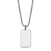 Mannen Hanger - Graveerbare Roestvrij Staal Gedetailleerde Dog Tag