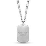 Mannen hanger - graveerbaar mat staal Dog Tag