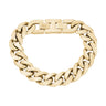 Heren Staal Armbanden - 14mm Chunky Gold Steel Cuban Link Chain Bracelet