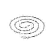 Unisex Kettingen - 3mm Ronde Box Link Stalen Ketting Ketting