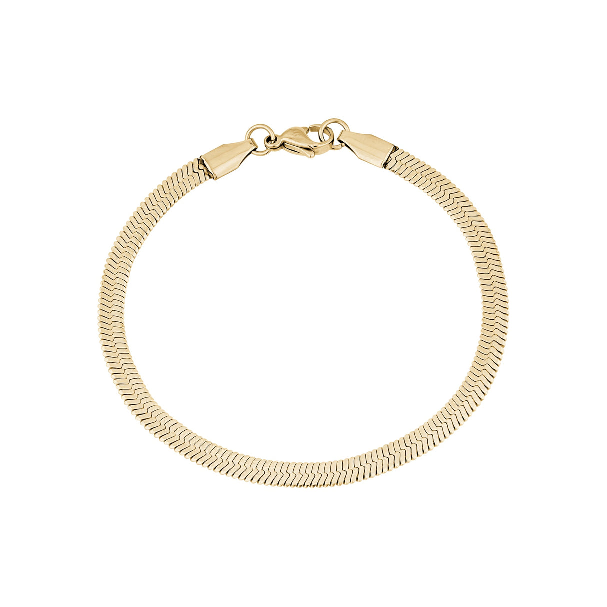 Vrouwen Armband - 4mm Visgraat Gouden Armband