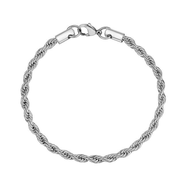 Vrouwen Armband - 4mm Vrouwen Roestvrij Staal Touw Ketting Armband