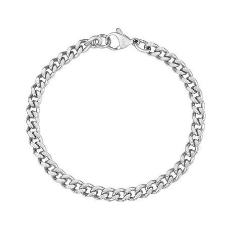Vrouwen Armband - 5mm Roestvrij staal Cubaanse Link Dainty Armband