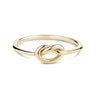 Vrouwen Ring - Minimal Gold Steel Love Knot Ring