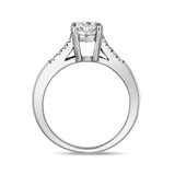Vrouwen Ring - Roestvrij staal Ronde Solitaire Ring